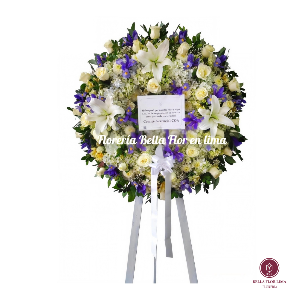 CORONA FUNEBRE PREMIUM IRIS