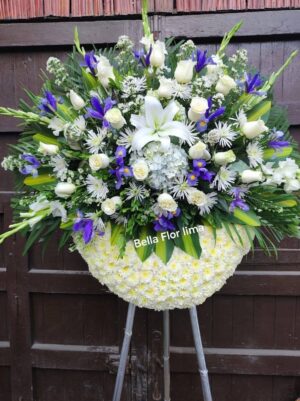 CORONA IRIS Y ROSAS