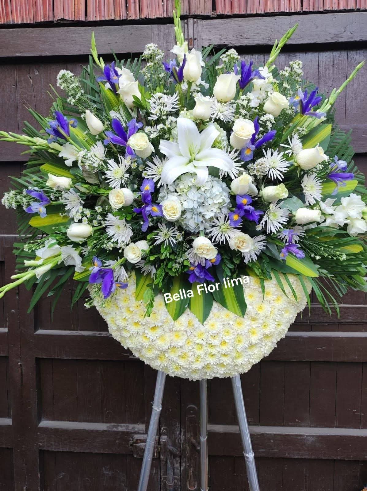 CORONA IRIS Y ROSAS