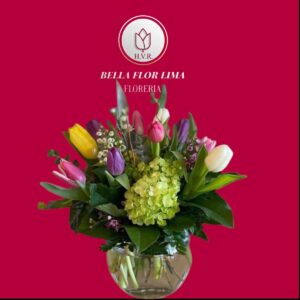 Florero de tulipanes jefri