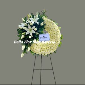 Corona media luna bella