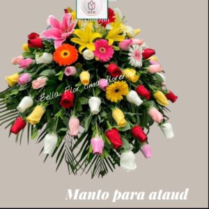 Manto mix de rosas variadas