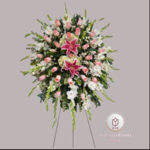 Hermoso trípode rosado modelo cielo