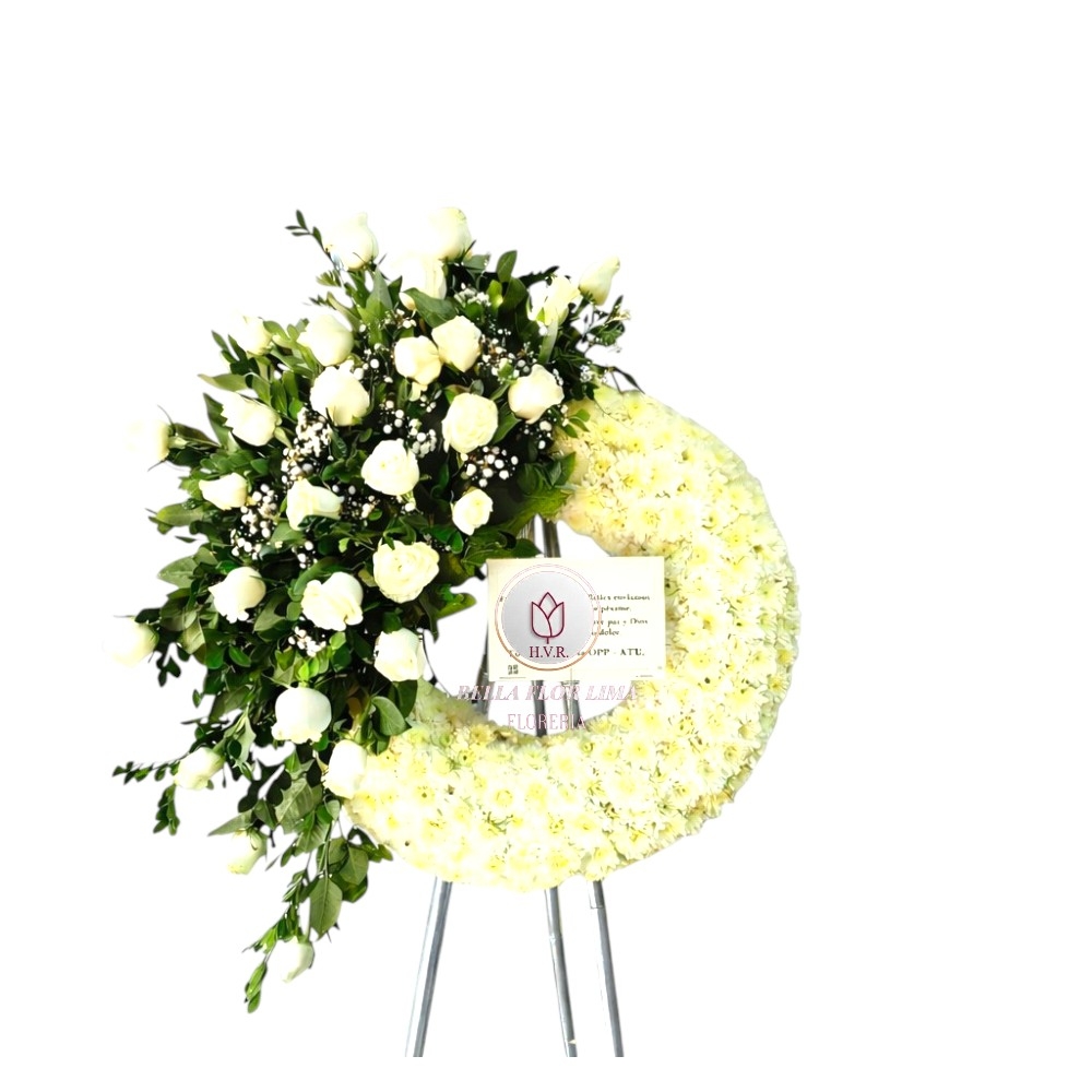 Corona funebre "tributo floral "