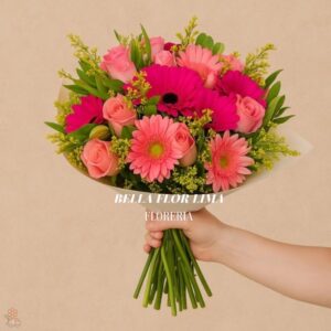 RAMO DE GERVERAS Y ROSAS